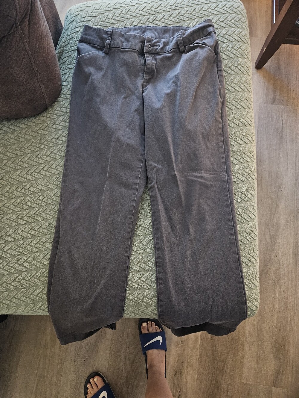 Women's Classic Straight Chino Pants - Charcoal